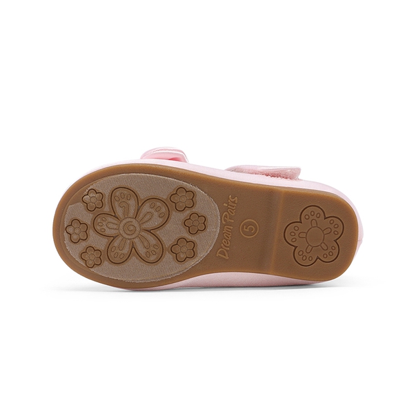 Toddler Girl's Ballerina Bow Flats - PINK SATIN - 5